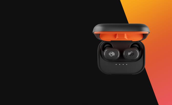 charge sans fil de technologie évolutive grind fuel vrais écouteurs sans fil T20J7 noir/orange Skullcandy