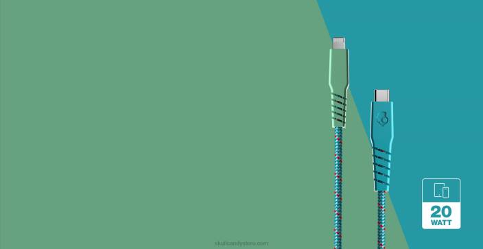 votre chemin vers la ligne électrique + câble de charge tressé T20J46Skullcandy