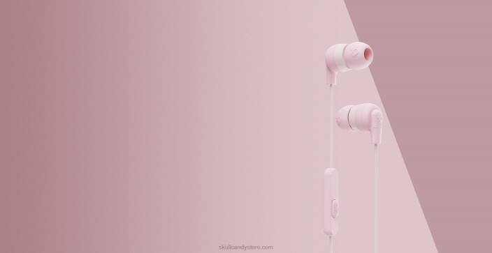 les écouteurs inkd+essentiels dorigine avec microphone T20J31 rose fané Skullcandy