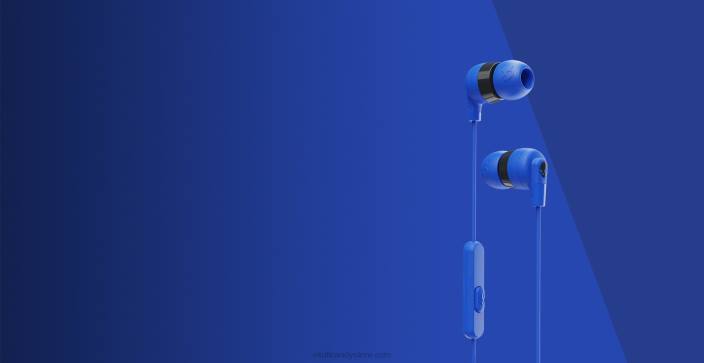 les écouteurs inkd+essentiels dorigine avec microphone T20J32 bleu cobalt Skullcandy