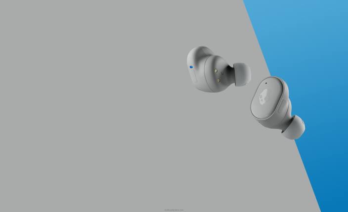 son de qualité supérieure évolutif véritables écouteurs sans fil T20J10 gris clair/bleu Skullcandy