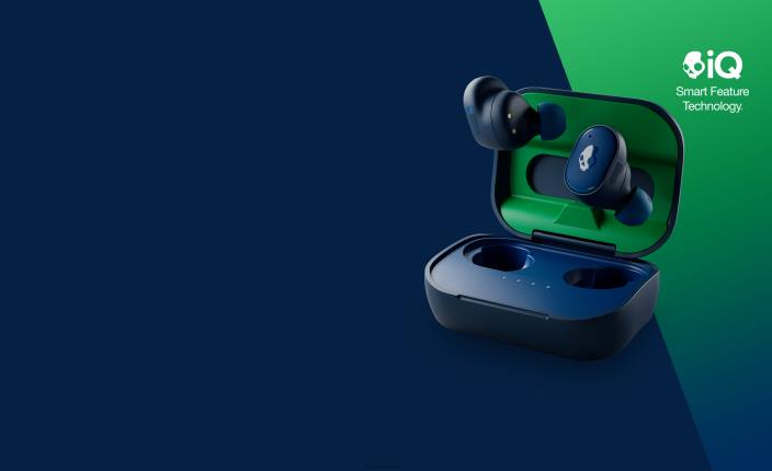 son de qualité supérieure évolutif véritables écouteurs sans fil T20J12 bleu foncé/vert Skullcandy