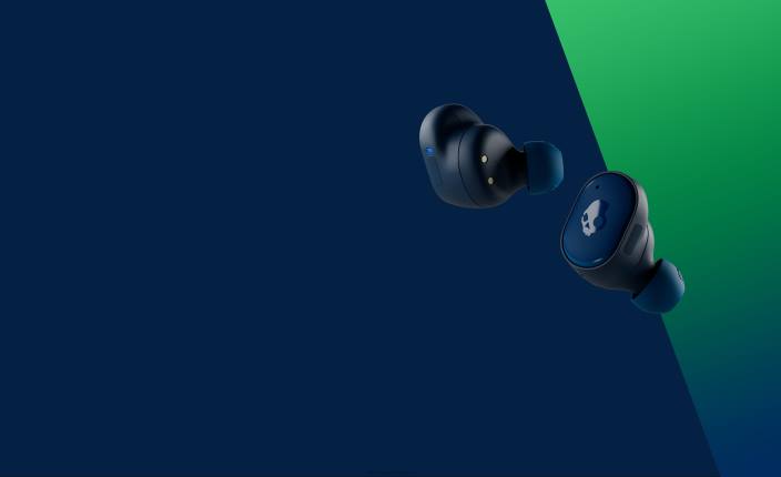 son de qualité supérieure évolutif véritables écouteurs sans fil T20J12 bleu foncé/vert Skullcandy