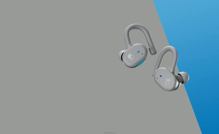 technologie évolutive Secure Fit push active véritables écouteurs sans fil T20J14 gris clair/bleu Skullcandy