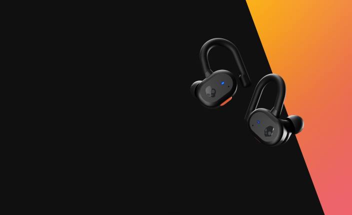 technologie évolutive Secure Fit push active véritables écouteurs sans fil T20J15 noir/orange Skullcandy