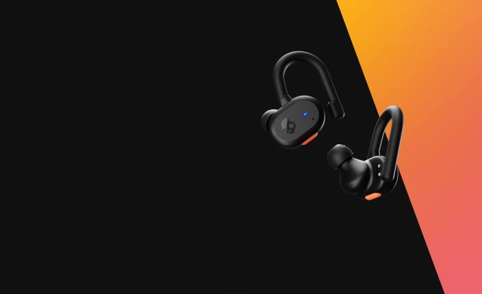 technologie évolutive Secure Fit push active véritables écouteurs sans fil T20J15 noir/orange Skullcandy